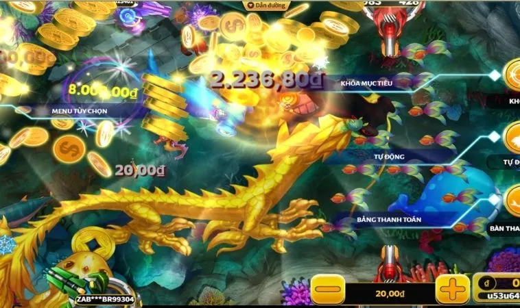 Cách săn rồng vàng trong game Bắn Cá Rồng tại Nohu90