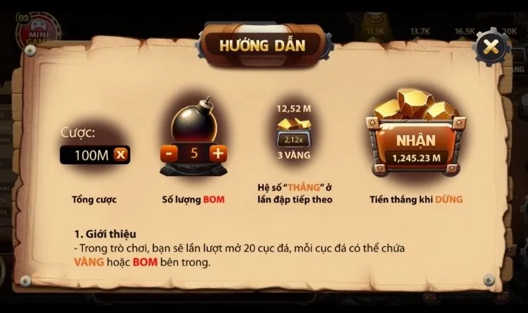 Hướng dẫn chơi game nhanh Cut Stone Tại Nohu90