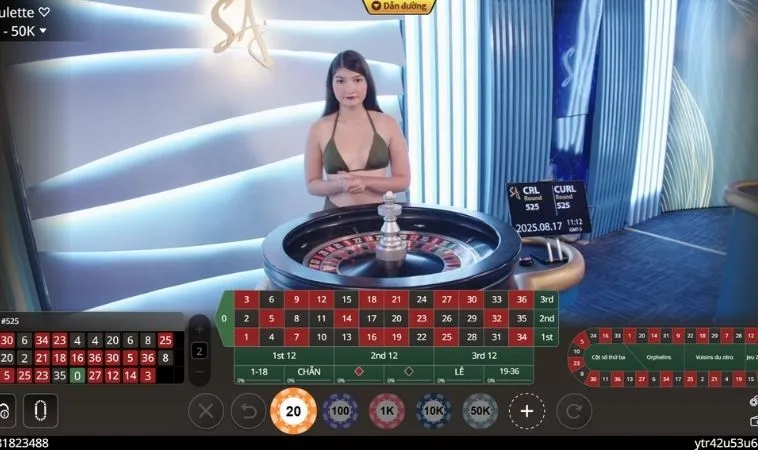Trải nghiệm chơi Roulette Nhà Cái Nohu90 cùng dealer xinh đẹp