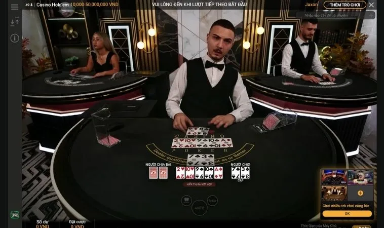 Trải nghiệm chơi Xì Tố Nohu90 cùng dealer chia bài chuyên nghiệp